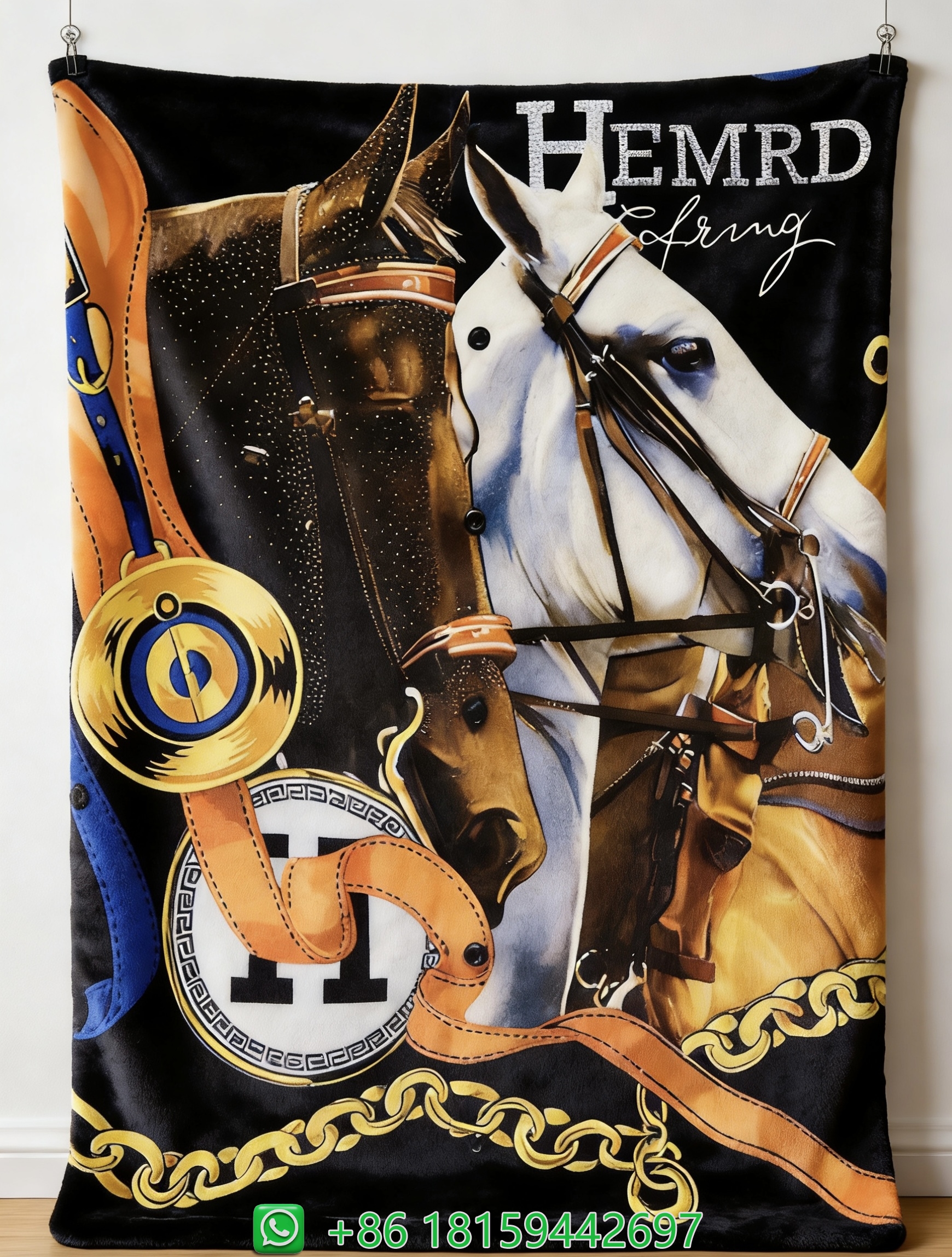 Hermes Throw Blankets